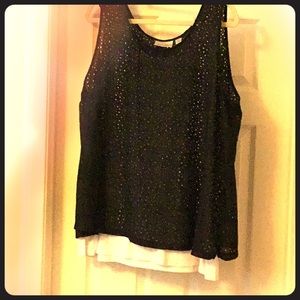 Black and white tank